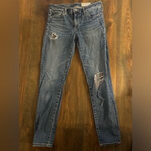 Anthropologie AGOLDIE Stevie Ankle- Slim Straight Jeans